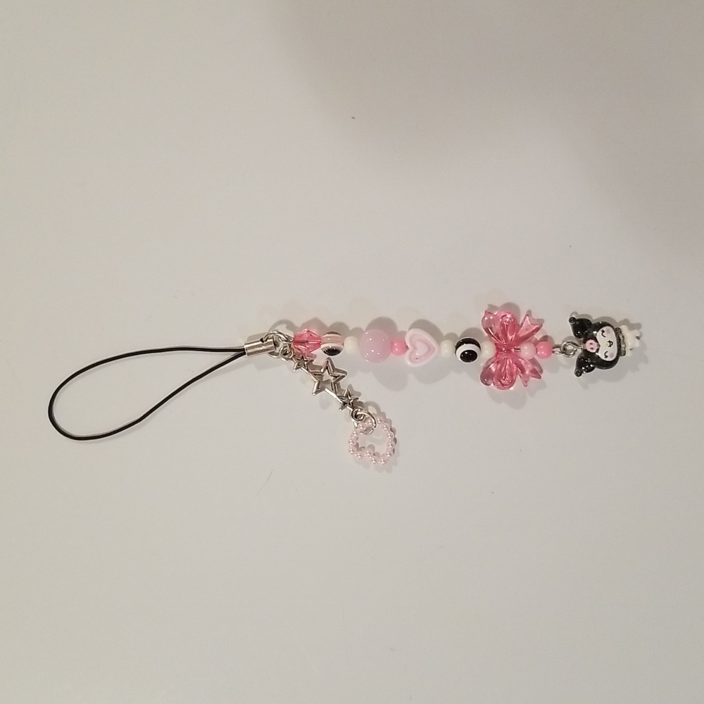 Black kuromi Keychain/ phone charm